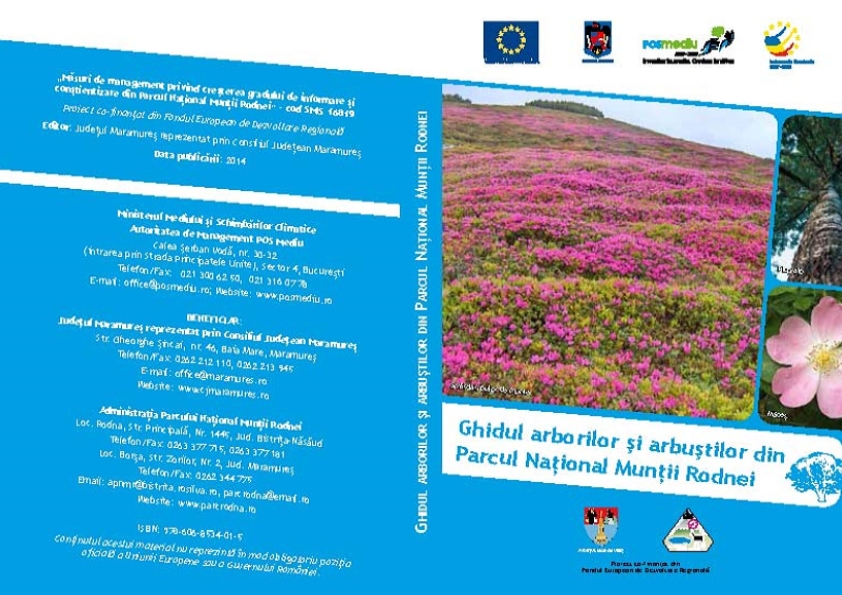 Cover of Ghidul arborilor și arbuștilor din Parcul Național Munții Rodnei